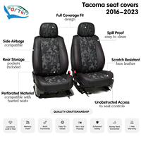 Housses de siège en cuir sur mesure entièrement couvrantes pour Toyota Tacoma 3ème génération SR5 TRD Off-Road 2016-2023 – Amélioration de l'intérieur de luxe (Vente en gros)
