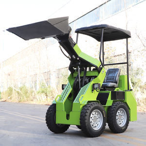 Mini-chargeuse sur pneus 4x4 haute efficacité de Chine, direction par glissement frontal, moteur essence PLC, pompe, moteur, capacité de godet 0,2 m³, 37 kW, garantie 1 an - Product Image 4