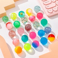 Jouets promotionnels, balles élastiques pour enfants, balles rebondissantes en caoutchouc de 27 mm, jouet rebondissant pour distributeur automatique