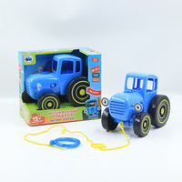 Jouet de voiture à friction avec emballage russe, véhicule agricole à inertie avec lumière et musique, modèle de tracteur pour enfants