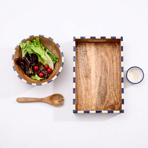 Bol de service élégant en bois, finition lisse, vaisselle moderne pour la maison, la cuisine, les repas et les occasions spéciales - Product Image 1