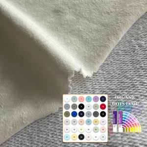 قماش محبوك إنترلوك هابيجابي معتمد من GOTS، 79% قطن عضوي، 21% بوليستر معاد تدويره، 40S+75D مجدول - Product Image 5