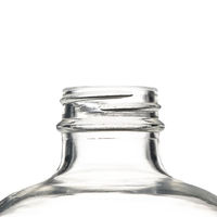 Bouteille en verre ronde transparente de 480 ml et 120 ml avec bouchon à vis, pipette graduée et compte-gouttes, qualité pharmaceutique, impression sérigraphique