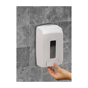 Dispenser di sapone in gel con pulsante a pressione, capacità 1,10 L, per uso in bagno e cucina - Product Image 3