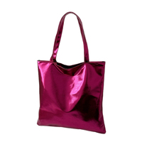 Sac à main en cuir verni brillant uni simple, sac à main en PU pour les déplacements, sac à main de luxe, mode, fille mignonne, cadeau publicitaire, sac de shopping