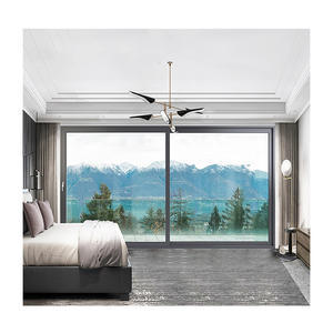 Système de portes coulissantes commerciales <span class=keywords><strong>Schuco</strong></span>, portes et fenêtres coulissantes en <span class=keywords><strong>aluminium</strong></span>, portes françaises coulissantes à 3 panneaux, portes extérieures Lowes - Product Image 1