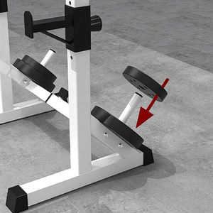 Attrezzature da palestra per Fitness a buon mercato manubrio regolabile bilanciere Squat Rack, forza di sollevamento pesi Power Rack panca pressa Squat Rack. - Product Image 6