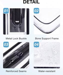 Bolsa de Aseo Transparente de Muestra Gratuita, Bolsa de Accesorios de Viaje, Bolsa de Cosméticos Impermeable para Aeropuerto y Avión - Product Image 4