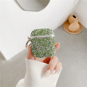 Cho <span class=keywords><strong>3D</strong></span> Leopard Keychain nữ tính phụ nữ Hàn Quốc Nhật Bản Rhinestone 3 12 Pro <span class=keywords><strong>3D</strong></span> Vàng Kim Cương Bling AirPod trường hợp - Product Image 3