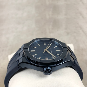 Montre mécanique automatique <span class=keywords><strong>42</strong></span> mm, cadran bleu brossé et poli, montre-bracelet pour <span class=keywords><strong>homme</strong></span> avec bracelet en caoutchouc - Product Image 3