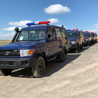 BIAOCHI Auto-LKW 47" 120cm Rot-Blaue LED-Warnleuchte mit Sirene, Lautsprecher, Mikrofon, PA-Notfall-Stroboskop-Lichtbalken, Blitzlicht 12V