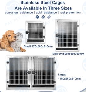 Moq 1 Kleine Grote Roestvrijstalen Pet Kooi Voor Honden Katten - Product Image 4