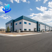 Immeubles de bureaux préfabriqués de luxe à plusieurs étages en structure métallique, avec planchers préfabriqués en acier