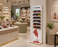 Maßgefertigtes Mehrstufiges Acryl-Regal Bodenständer Nagellack-Präsentationsregal Kosmetik-Ausstellungsständer Nagellack-Ständer Salon-Möbel