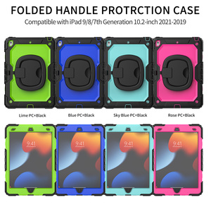 Protection multi-couches pour tablette <span class=keywords><strong>iPad</strong></span> 10,2 pouces 7e/8e/9e génération avec support ergonomique rotatif à 360° pour la construction - Product Image 6