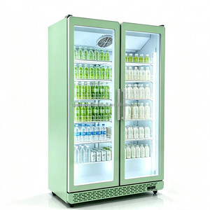 Vitrina Refrigerada de 2 Puertas con Vidrio Completo y Refrigeración Circulante de Alta Calidad para Bebidas, Gran Venta 2026 - Product Image 1