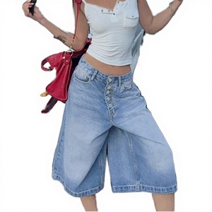 Shorts de Mezclilla para Mujer, a la Moda, de Verano, de Cintura Alta, Ajustados, Rectos, Casuales, Elegantes, Transpirables y Sexys - Product Image 3