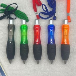 <b>Retractable</b> Short Fat Ballpoint With Lanyard and Black Leather Pouch, Custom Logo Multifunctional Promotional <b>Pen</b> - Product Image 4