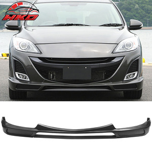 Fits For Mazda 3 09-11 K Style Front Bumper Lip Spoiler Unpainted PU <b>Splitter</b> Kit Auto Parts Automotive Accessories - Product Image 1