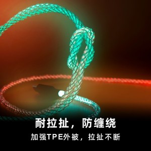 Cable de Carga Tipo C con Trenzado de Nailon, Siete Colores Brillantes, Carga Rápida para Teléfono Móvil - Product Image 3