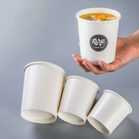 Contenants alimentaires jetables en papier personnalisables en gros avec couvercles, compatibles micro-ondes et congélateur, pour Noël et Thanksgiving (Blanc)