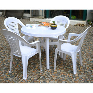 Barato al aire libre apilable fuerte restaurante sillas <span class=keywords><strong>de</strong></span> plástico blanco precio - Product Image 6