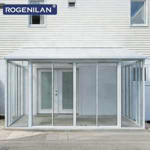 Véranda en aluminium <span class=keywords><strong>et</strong></span> verre sur mesure ROGENILAN, isolation thermique, véranda extérieure vitrée pour jardin - Product Image 4