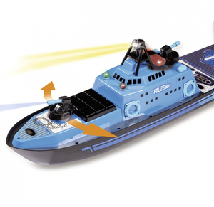 <span class=keywords><strong>Bateau</strong></span> de <span class=keywords><strong>patrouille</strong></span> RC électrique DWI 2.4G 15 KM/H <span class=keywords><strong>bateau</strong></span> RC cuirassé RC compétitif à grande vitesse avec lumières et fonction de pulvérisation d'eau - Product Image 1