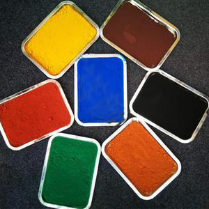 Poudre de pigment inorganique pour matériaux industriels Jaune/Ferrique/Rouge/Bleu/Noir/Orange/Vert Oxyde de fer Prix - Product Image 1