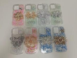 <span class=keywords><strong>Cover</strong></span> per Telefono Personalizzate con Stampa Glitter Diamantato, Design con Fiori e Farfalle, Custodie per <span class=keywords><strong>Honor</strong></span> X8D X6D 600 <span class=keywords><strong>Lite</strong></span> - Product Image 5