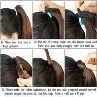 Changshunfa – extension de queue de cheval, cheveux Remy soyeux, installation facile, sans couture