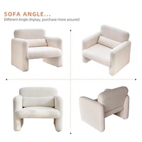Fauteuil de salon moderne en gros avec structure en acier inoxydable doré et revêtement en velours blanc – Chaise d'appoint, canapé, chaise de loisirs