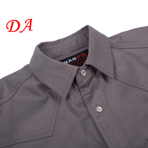 Nfpa 2112 Kleding Mannen Brandwerend Uit Ademend Fr Vlam Ademende Knop Fr Vlam Duurzaam Lichtgewicht Heren Werk Shirts - Product Image 6