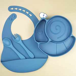 Plato para Bebés con Gran Succión en la Base, <span class=keywords><strong>de</strong></span> Grado Alimenticio, Lavable e Impermeable, con Cubiertos <span class=keywords><strong>y</strong></span> Logotipo Personalizado - Product Image 5