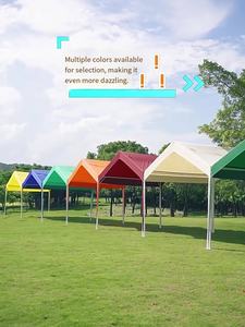 Gran oferta, tienda de refrigeración para publicidad comercial, cobertizo de estacionamiento <span class=keywords><strong>con</strong></span> marco de acero para negocios al aire libre, 3x3 doble para charlar de ocio de verano - Product Image 6