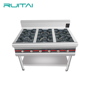 RUITAI Commercial Stainless Steel 6-Burner Gás <span class=keywords><strong>Range</strong></span> Ignição Eletrônica para Restaurante Hotel Cooking