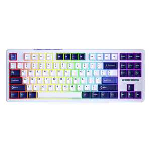 Eweadn คีย์บอร์ดสำหรับเล่นเ<span class=keywords><strong>ก</strong></span>ม G87ไร้สาย tkl สลับร้อน RGB backlit ตั้งโปรแ<span class=keywords><strong>ก</strong></span>รมได้3โหมดสำหรับ windows/mac/pc - Product Image 1