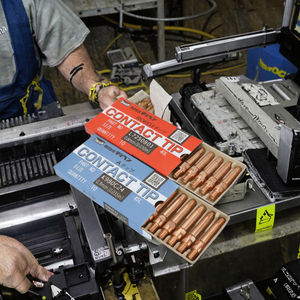 Robot de haute qualité deux torches de soudage automatiques pour la protection <span class=keywords><strong>Tig</strong></span>/Mig avec tailles de pointes conductrices 0.8 0.9 1.0 1.2 pour le gaz butane - Product Image 2