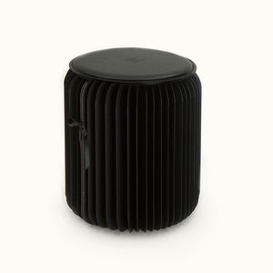 Ihpaper H35cm <span class=keywords><strong>tabouret</strong></span> en papier <span class=keywords><strong>carton</strong></span> tabourets pliants poufs avec coussin rond en cuir PU meubles de salon - Product Image 1