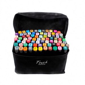 Juego de Rotuladores de Doble Punta de Plástico Ecológico para Colorear, 168 Colores, Punta de 6 mm, Permanentes, Venta al Por Mayor del Fabricante - Product Image 1