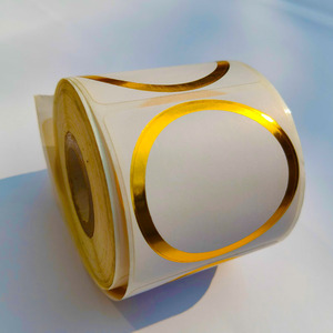 Etichette Adesive Stampabili con Bordo Dorato a Basso Costo, Adesivi per Nomi con Bordo Oro - Product Image 2