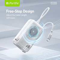 BAVIN Super All in One Portable PC1218S Prise EU UK US 10000mah 45W Powerbank avec câble de 60CM