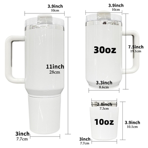 Gobelet à revêtement en <span class=keywords><strong>poudre</strong></span> H2.0 de 40oz avec compartiment de rangement pour les collations Gobelet à double paroi en acier inoxydable de 40oz avec poignée - Product Image 5