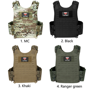 Gilet tactique modulaire léger MOLLE pour homme – Respirant, à libération rapide, porte-plaques réglable pour l'entraînement en extérieur - Product Image 6