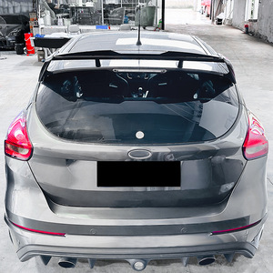 Alerón Trasero para Ford Focus Mk3 Rs, Color Negro Piano, Textura de Fibra de Carbono, Alerón Tipo Cola de Pato, 2011-2018 - Product Image 2