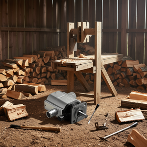 Kit de pompe hydraulique Vevor 16 GPM, port de travail 1/2 pouce, 2 étages, pour fendeuse de bûches - Product Image 2