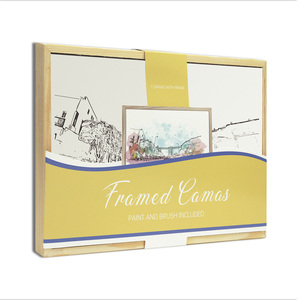 Fournitures d'art, cadre en <span class=keywords><strong>bois</strong></span> <span class=keywords><strong>pour</strong></span> toile DIY avec une profondeur de 1,6 cm, décoration murale artistique, cadre flottant <span class=keywords><strong>pour</strong></span> toiles de 20*30 cm - Product Image 1