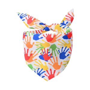 Bandana pour animaux de compagnie en forme de cœur arc-en-ciel, lavable, écharpe pour chien et chat, accessoire cadeau pour festival - Product Image 2