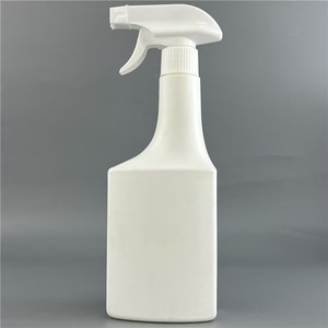 White 500Ml <b>Plastic</b> Cleaning <b>Spray</b> <b>Bottle</b> With Standard Cap For General Packaging - Product Image 2
