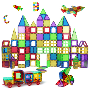 Manyetik bloklar eğitici oyuncaklar çocuklar için <span class=keywords><strong>100</strong></span> adet manyetik yapı taşları Set manyetik fayans - Product Image 5